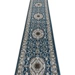 800 x 80cm Teal Persian Medallion Design Runner Rug - Image 3