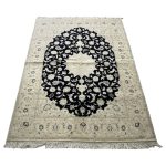 200 x 150cm Hand Knotted Persian Nain Nohla  Wool And Silk Rug - Image 2