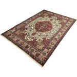 290cm x 195cm Hand-Knotted Persian Mashad Rug – Classic Red Medallion Design - Image 4