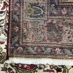 290cm x 195cm Hand-Knotted Persian Mashad Rug – Classic Red Medallion Design - Image 9