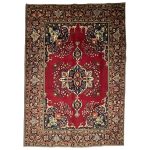 295 x 198cm Hand-Knotted Persian Tabriz Wool Rug