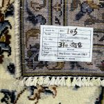310cm x 212cm Hand-Knotted Persian Floral Cream Kashan – Wool Rug - Image 9