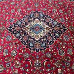 380 x 274cm Hand Knotted Vintage Persian Kashan Wool Rug - Image 4