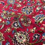 380 x 274cm Hand Knotted Vintage Persian Kashan Wool Rug - Image 5