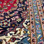 380 x 274cm Hand Knotted Vintage Persian Kashan Wool Rug - Image 8