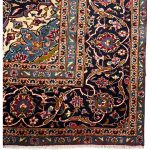 380 x 274cm Hand Knotted Vintage Persian Kashan Wool Rug - Image 10