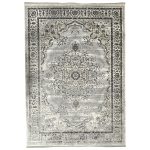 350 x 250cm Persian Vintage Tabriz Design Grey Machine Made Area Rug