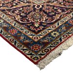 412 x 270cm Kashan Hand Knotted Persian Rug – Red Medallion Design - Image 6