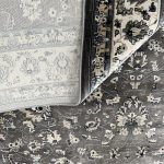 350 x 250cm All Over Persian Ashar Design Grey Area Rug - Image 8