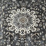 350 x 250cm Persian Kashan Floral Design Grey Area Rug - Image 5
