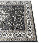 350 x 250cm Persian Kashan Floral Design Grey Area Rug - Image 6