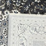 350 x 250cm Persian Kashan Floral Design Grey Area Rug - Image 8
