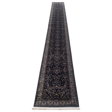 800 x 80cm Navy All over Design Long Runner Rug