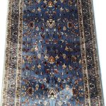800 x 80cm Blue All over Design Long Runner Rug - Image 4