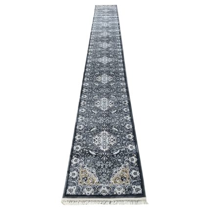 800 x 80cm Grey-Ivory Persian Classic Style Long Runner Rug