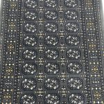 800 x 80cm Dim Grey Bokhara Design Long Runner Rug - Image 5