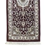 800 x 80cm Burgundy Persian Floral Medallion Long Runner Rug - Image 5