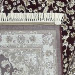 800 x 80cm Burgundy Persian Floral Medallion Long Runner Rug - Image 9