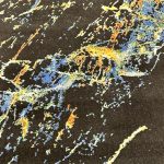 230 × 160cm Black & Blue Distressed Turkish Style Rug - Image 5