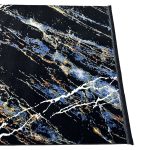230 × 160cm Black & Blue Distressed Turkish Style Rug - Image 6