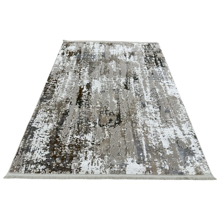 230 x 160cm Modern Abstract Distressed Contemporary Neutral Design Rug