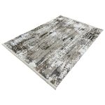230 x 160cm Modern Abstract Distressed Contemporary Neutral Design Rug