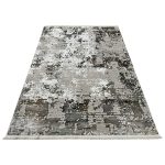 230 x 160cm Modern Neutral Taupe & Ivory Texture Rug - Image 2