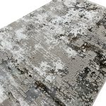 230 x 160cm Modern Neutral Taupe & Ivory Texture Rug - Image 4