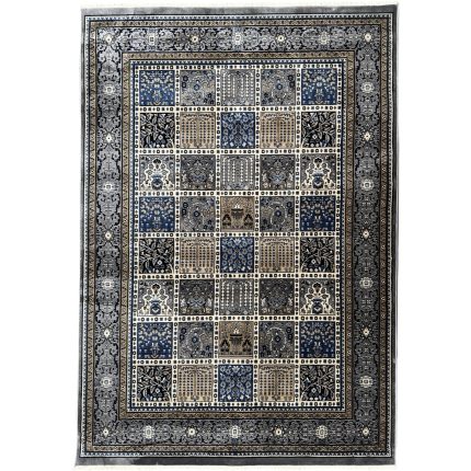 230 x 160cm Soft Machine Made Persian Grey Bakhtiari Design Rug