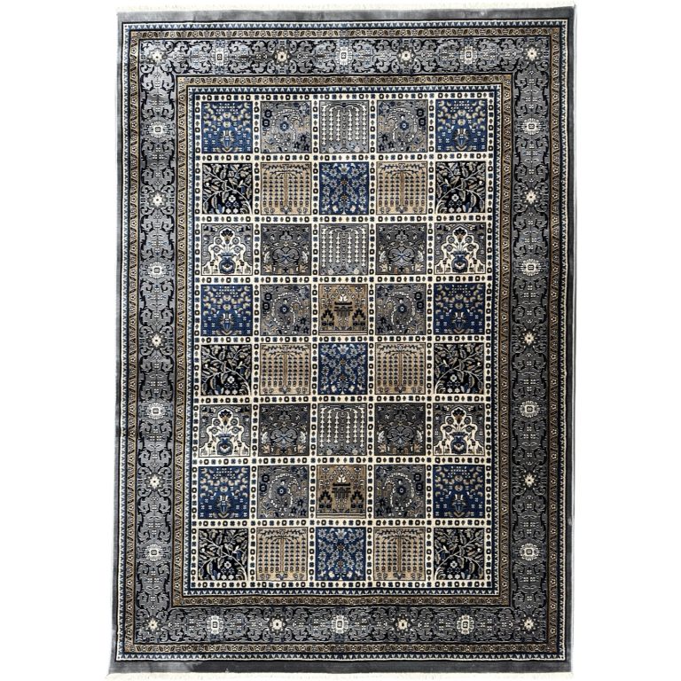 230 x 160cm Soft Machine Made Persian Grey Bakhtiari Design Rug