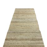 305 x 65cm Handwoven Jute Runner Rug – Natural Beige Woven Texture - Image 2
