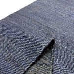 314 x 64cm Handwoven Navy Jute Runner Rug - Image 6