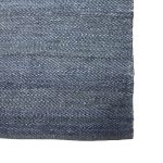 314 x 64cm Handwoven Navy Jute Runner Rug