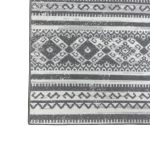 275cm x 200cm Grey & Ivory Boho Tribal Pattern Non-Slip Area Rug - Image 9