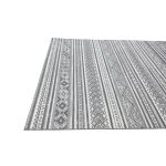 275cm x 200cm Grey & Ivory Boho Tribal Pattern Non-Slip Area Rug - Image 7