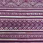 275cm x 200cm Purple & Cream Boho Tribal Pattern Non-Slip Area Rug