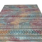 275cm x 200cm Multi-colour Boho Tribal Pattern Non-Slip Area Rug - Image 4