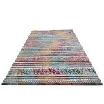 275cm x 200cm Multi-colour Boho Tribal Pattern Non-Slip Area Rug - Image 3