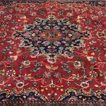 316 x 268cm Hand Knotted Antique Persian Mashad – Floral Wool Rug - Image 3
