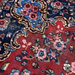316 x 268cm Hand Knotted Antique Persian Mashad – Floral Wool Rug - Image 8