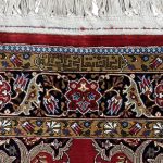 120 x 77cm Rare Antique Hand Woven Persian Floral 100% Pure Silk Qum Rug